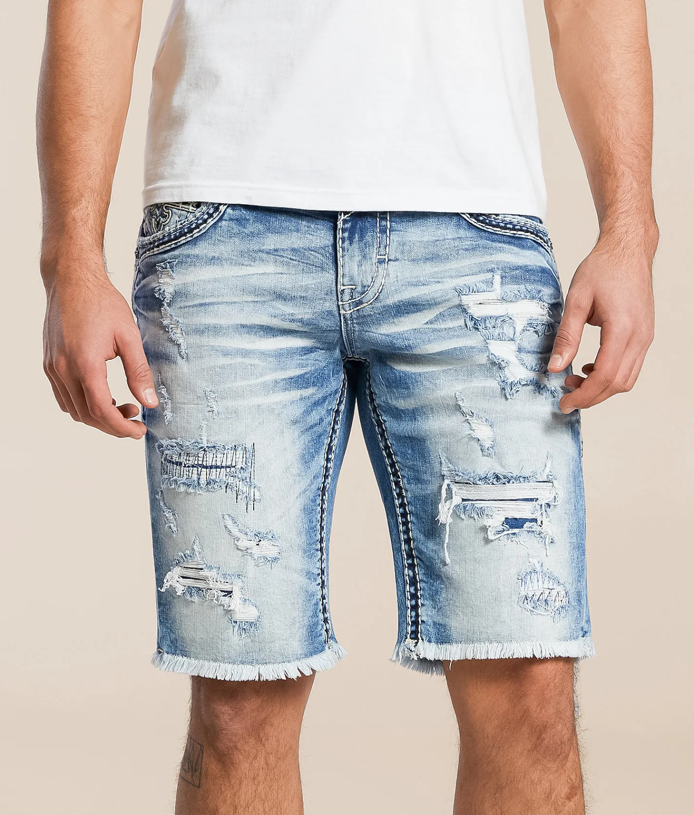 Rock Revival Nyjah 12" Stretch Short Nyjah H203 Outlet
