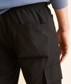 Bottoms | American Stitch Nylon Cargo Pant Black