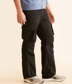 Bottoms | American Stitch Nylon Cargo Pant Black