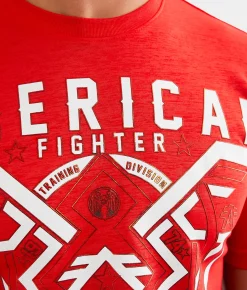 American Fighter Oakview T-Shirt Poppy Red Chinese Red Discount