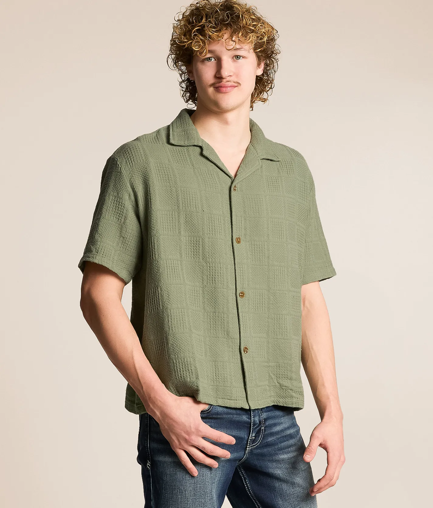 Rhythm Oasis Shirt Desert Grass Best