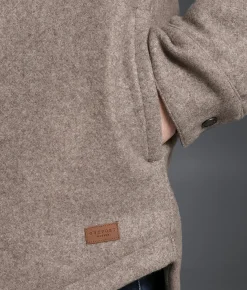 Tops|Coats & Jackets | Outpost Makers Oatmeal Fleece Shacket Tan