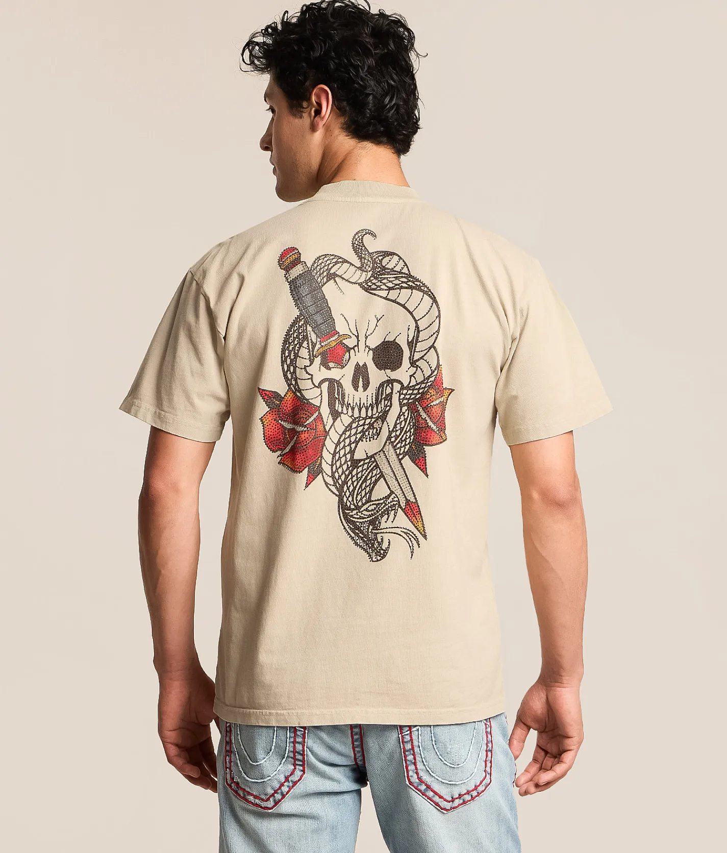 Affliction Obsidian Strike T-Shirt Peyote Pigment Dye Outlet