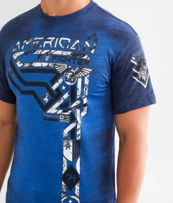 Graphic T-Shirts | American Fighter Oceanport T-Shirt Palace Blue Limoges