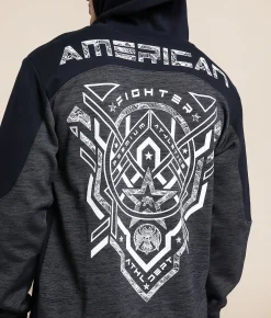 American Fighter Oceanside Hooded Sweatshirt Black Mass Hot
