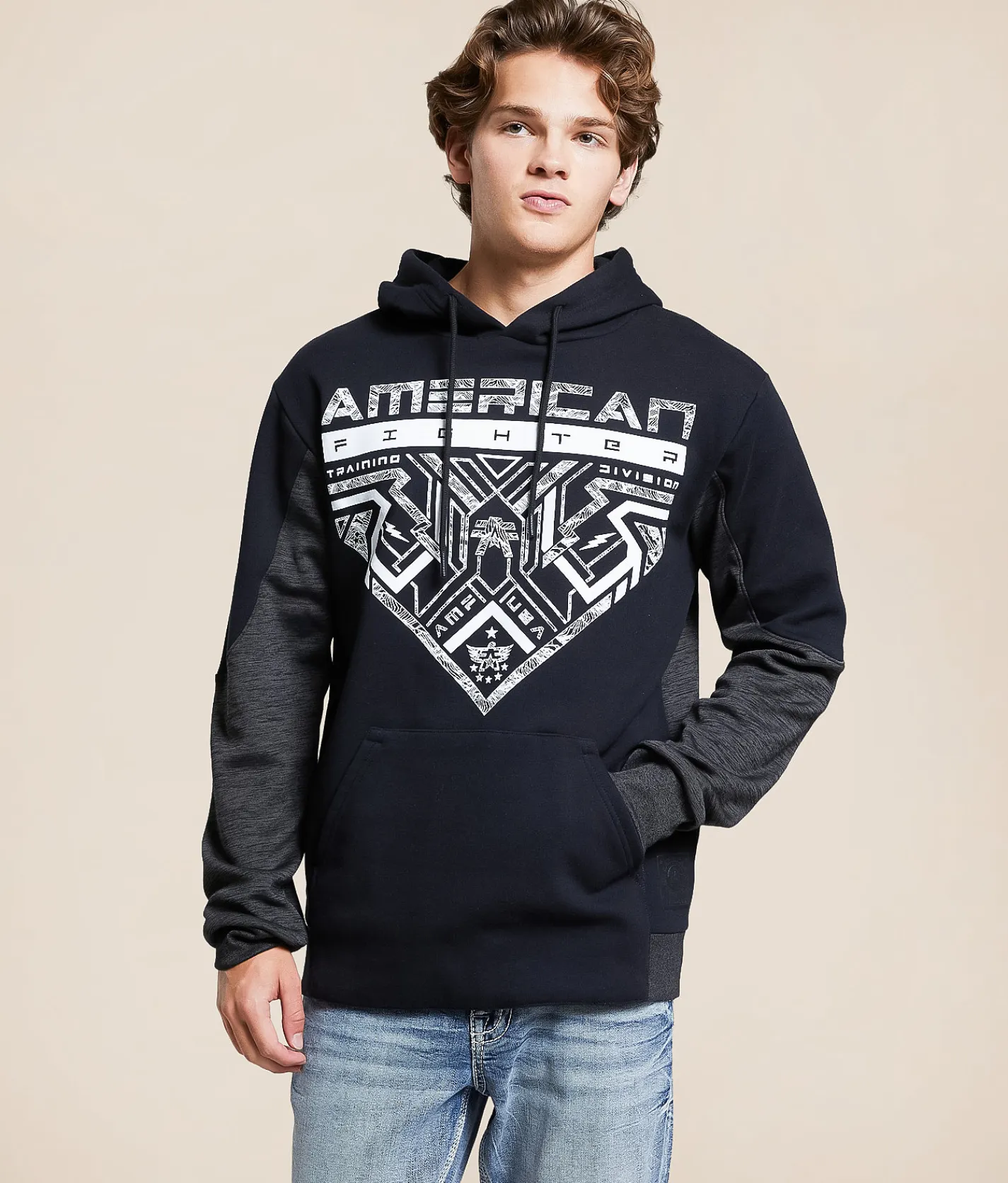 American Fighter Oceanside Hooded Sweatshirt Black Mass Hot