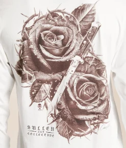 Tops|Graphic T-Shirts | Sullen Octavio Leon T-Shirt Antique White
