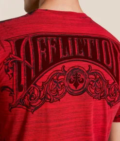 Graphic T-Shirts | Affliction October Sorrow T-Shirt Cherry