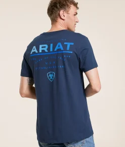 Tops | Ariat Official Quality T-Shirt Blue Dusk