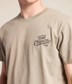 Tail Chasers Club Off Road T-Shirt Chinchilla Pigment Dye