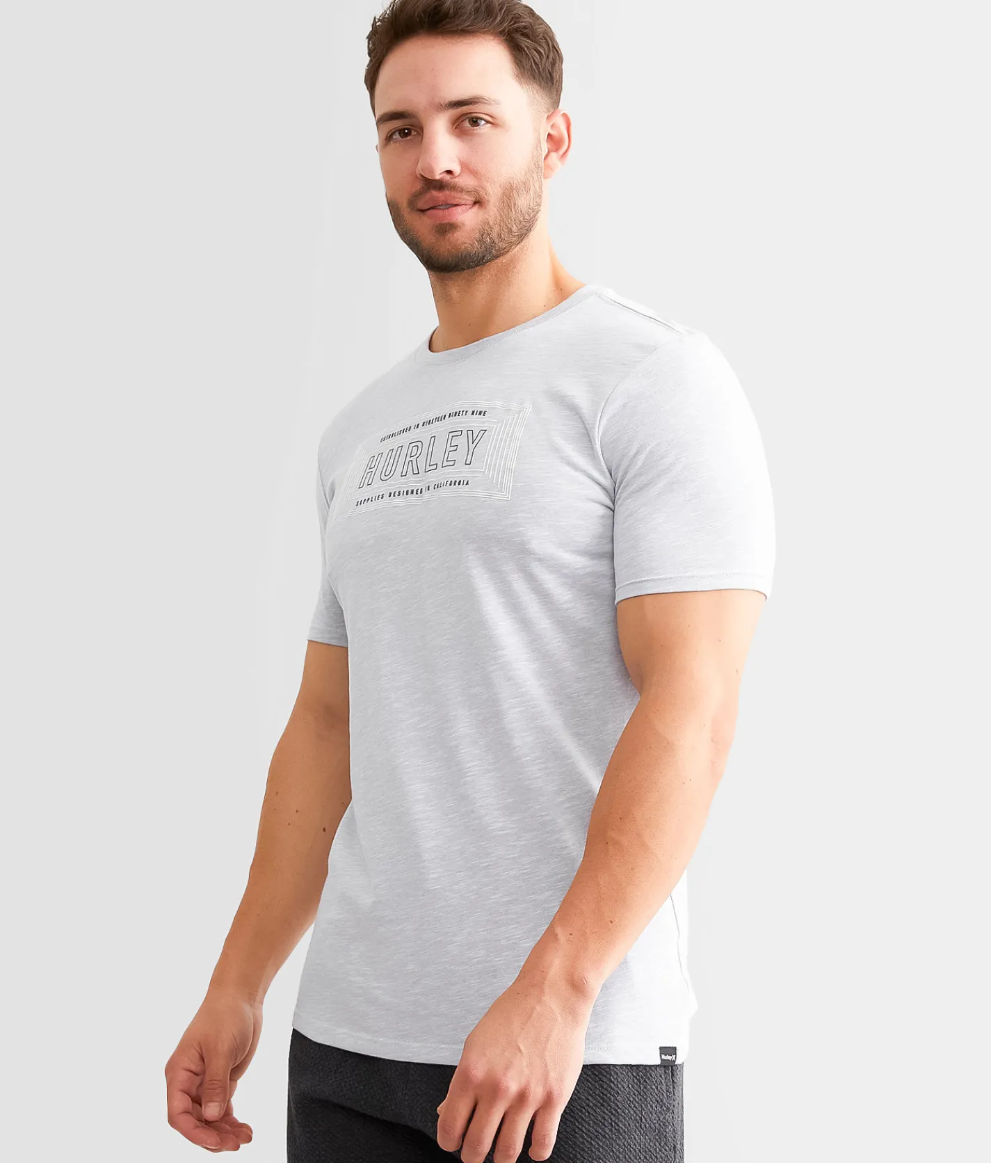 Hurley Off The Grid T-Shirt White Wolf Grey Discount