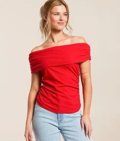 Tops | Willow & Root Off The Shoulder Top Black