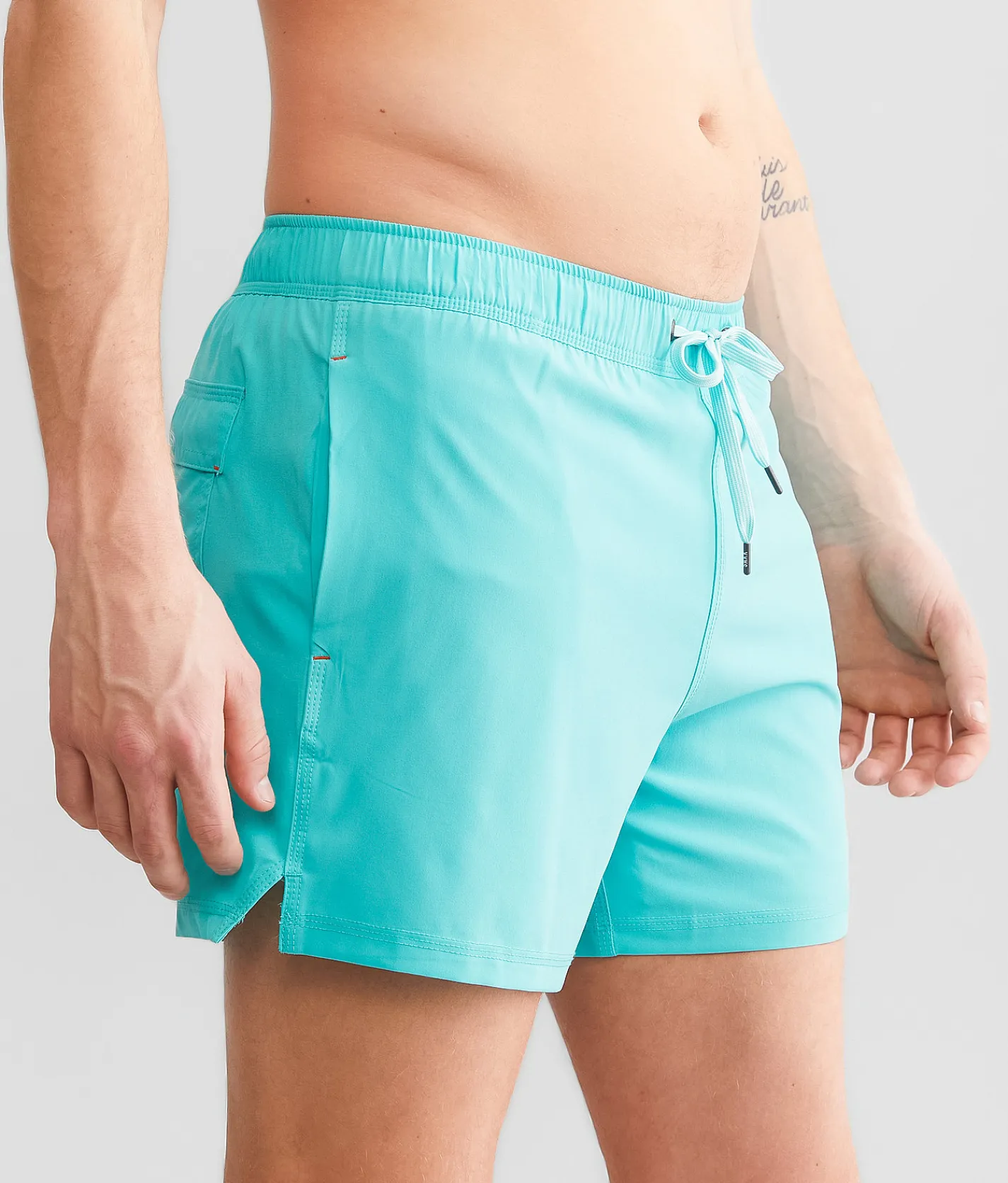 SAXX Oh Buoy 2 in 1 DropTemp Stretch Swim Trunks Turquoise Sale
