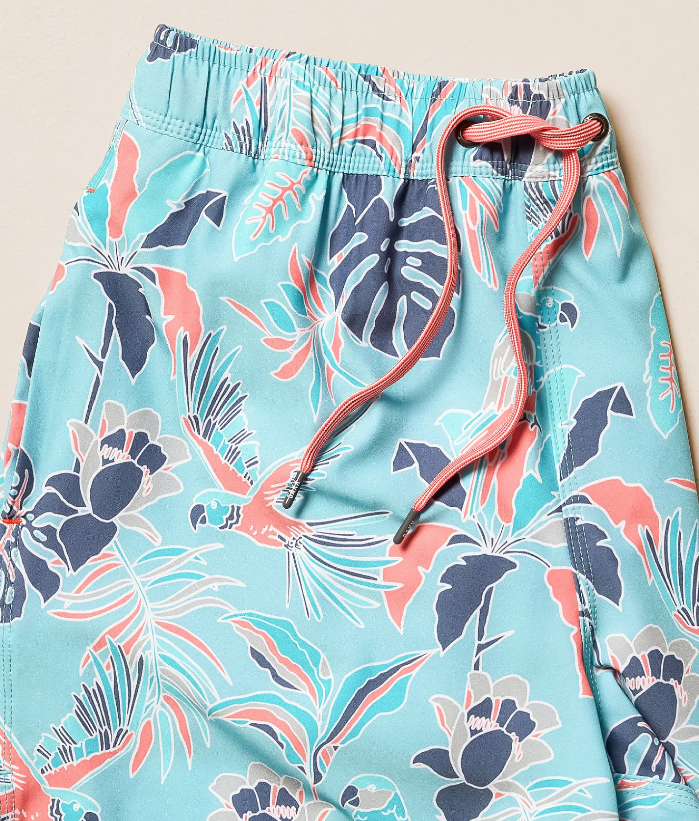 SAXX Oh Buoy 2N1 DropTemp Stretch Swim Trunks Island Tropics Blue Tide New