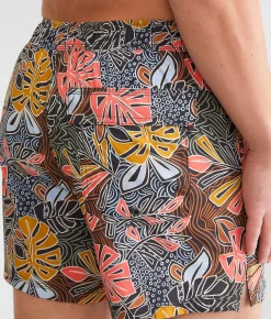 Bottoms|Swimwear | SAXX Oh Buoy 2N1 DropTemp Stretch Swim Trunks Aviary-Multi