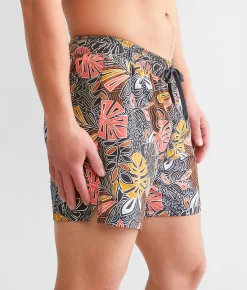Bottoms|Swimwear | SAXX Oh Buoy 2N1 DropTemp Stretch Swim Trunks Aviary-Multi