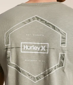 Hurley Oil Slick T-Shirt Dried Sage Clearance