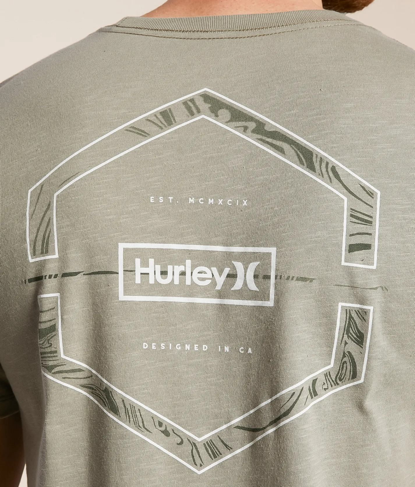 Hurley Oil Slick T-Shirt Dried Sage Clearance