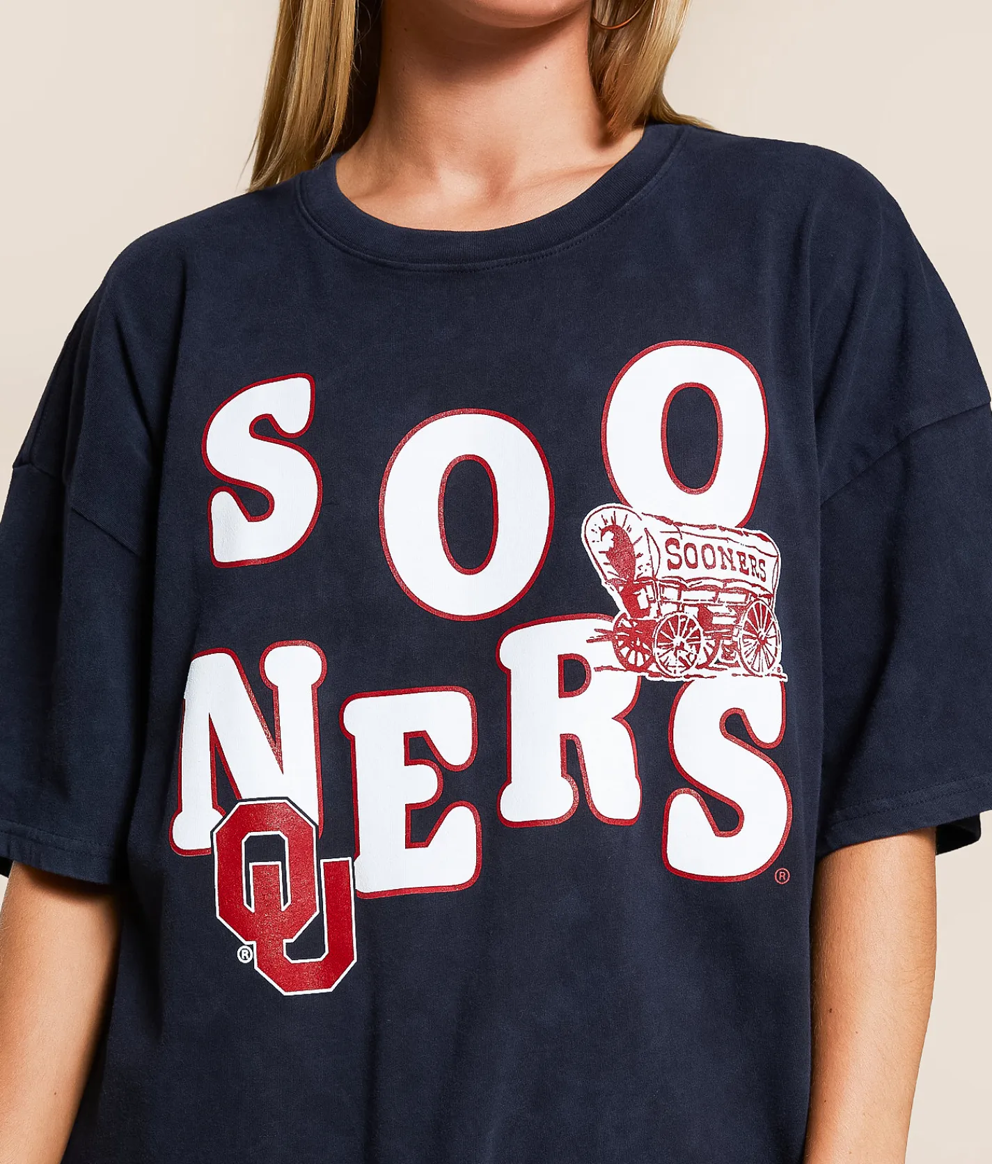 Tops | Gameday SOCIAL® Oklahoma Sooners T-Shirt Washed Black