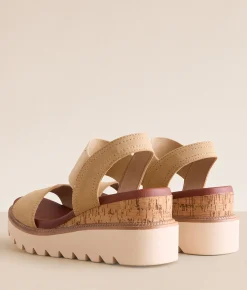 Mia Olany Wedge Sandal Natural