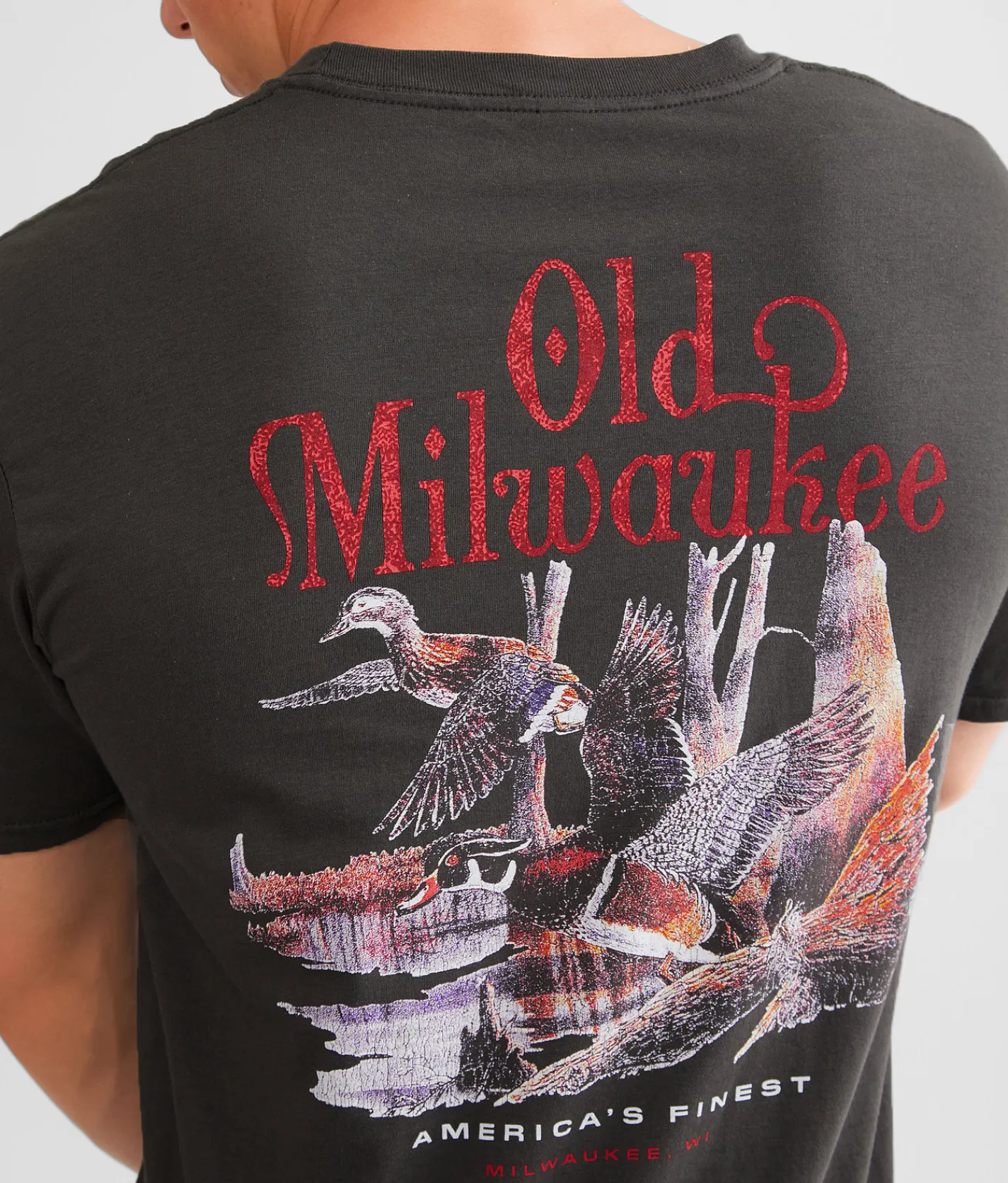 Brew City Old Milwaukee Finest Ducks T-Shirt Smoke Clearance