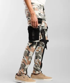 Sale Jeans|Bottoms | PREME Cargo Skinny Stretch Jean Old Rose Camo