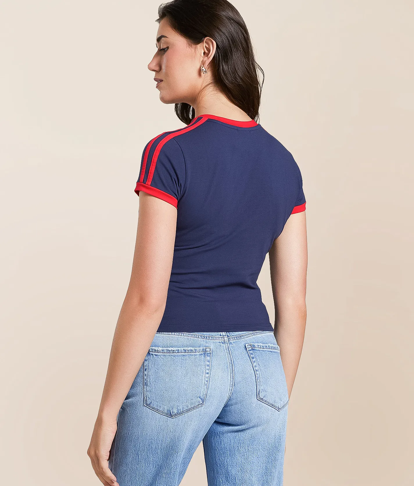 HYPE AND VICE Ole Miss Rebels Baby Cropped T-Shirt Navy New