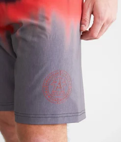 Bottoms|Swimwear | American Fighter Olive Stretch Boardshort Heather Grey Multi