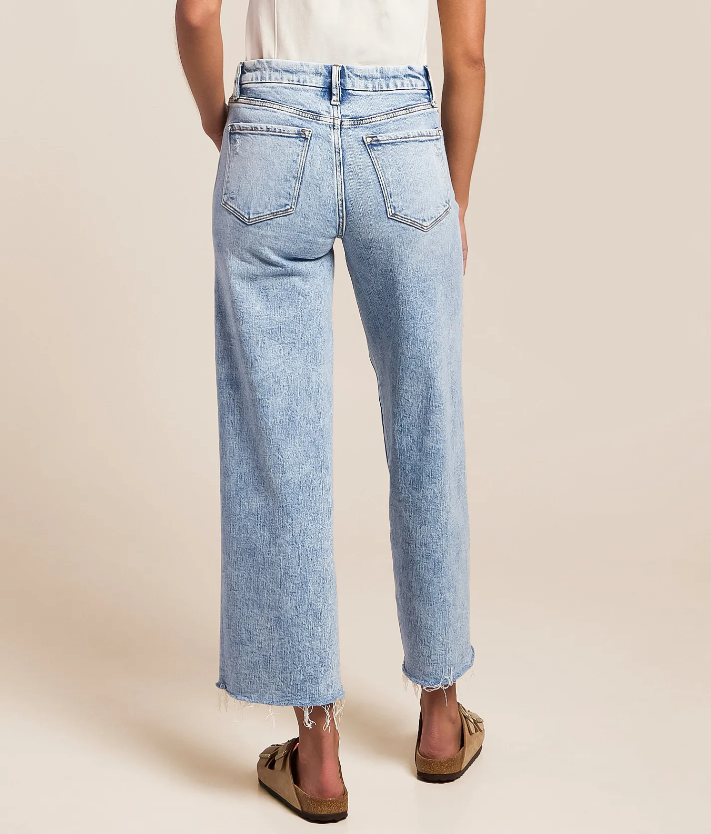 VERVET by Flying Monkey Olivia Cropped Wide Leg Stretch Jean Modernity Sale