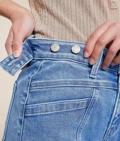 Jeans|Bottoms | VERVET by Flying Monkey Olivia Cropped Wide Leg Stretch Jean In My Heart