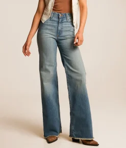Kimes Ranch Olivia High Rise Wide Leg Jean Blue Hot