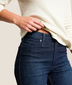 Kimes Ranch Olivia High Rise Wide Leg Stovepipe Jean Dark Wash New