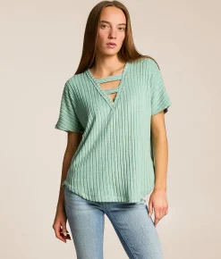 Tops | White Crow Olivia Strappy Two Way Top Malachite Green