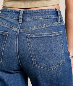 Jeans|Bottoms | VERVET by Flying Monkey Olivia Studded Wide Leg Stretch Jean Start Now
