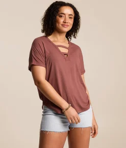 White Crow Olivia Two Way Top Rose Brown Online