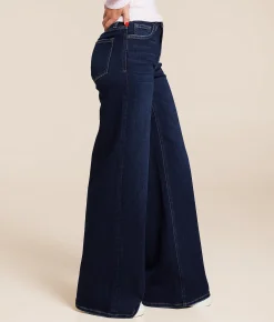 VERVET by Flying Monkey Olivia Ultra Wide Leg Stretch Jean Spark Light Online