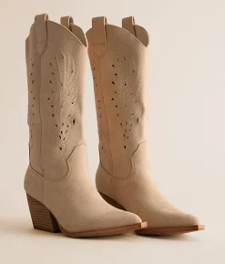 Shoes | Mi.iM Olivia Western Boot Beige