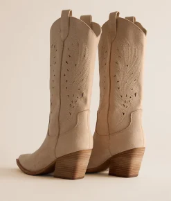 Shoes | Mi.iM Olivia Western Boot Beige