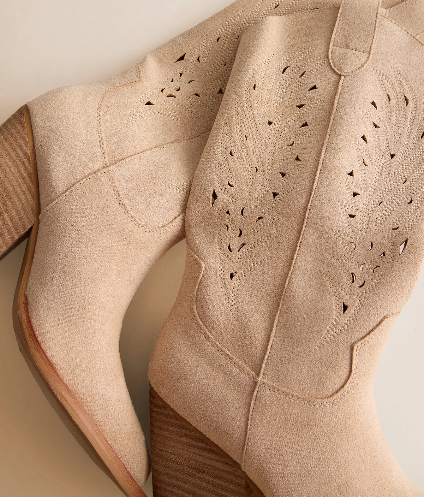 Shoes | Mi.iM Olivia Western Boot Beige