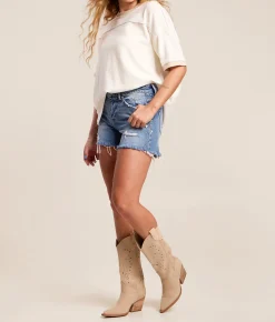 Shoes | Mi.iM Olivia Western Boot Beige