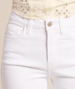 VERVET by Flying Monkey Olivia Wide Leg Stretch Jean Optic White Best