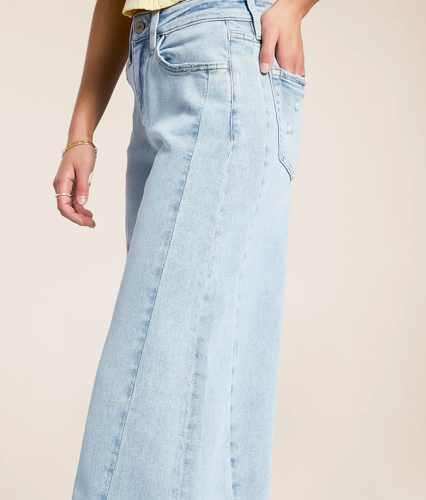 VERVET by Flying Monkey Olivia Wide Leg Stretch Jean Luminescence New