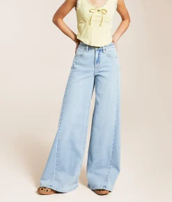 VERVET by Flying Monkey Olivia Wide Leg Stretch Jean Luminescence New