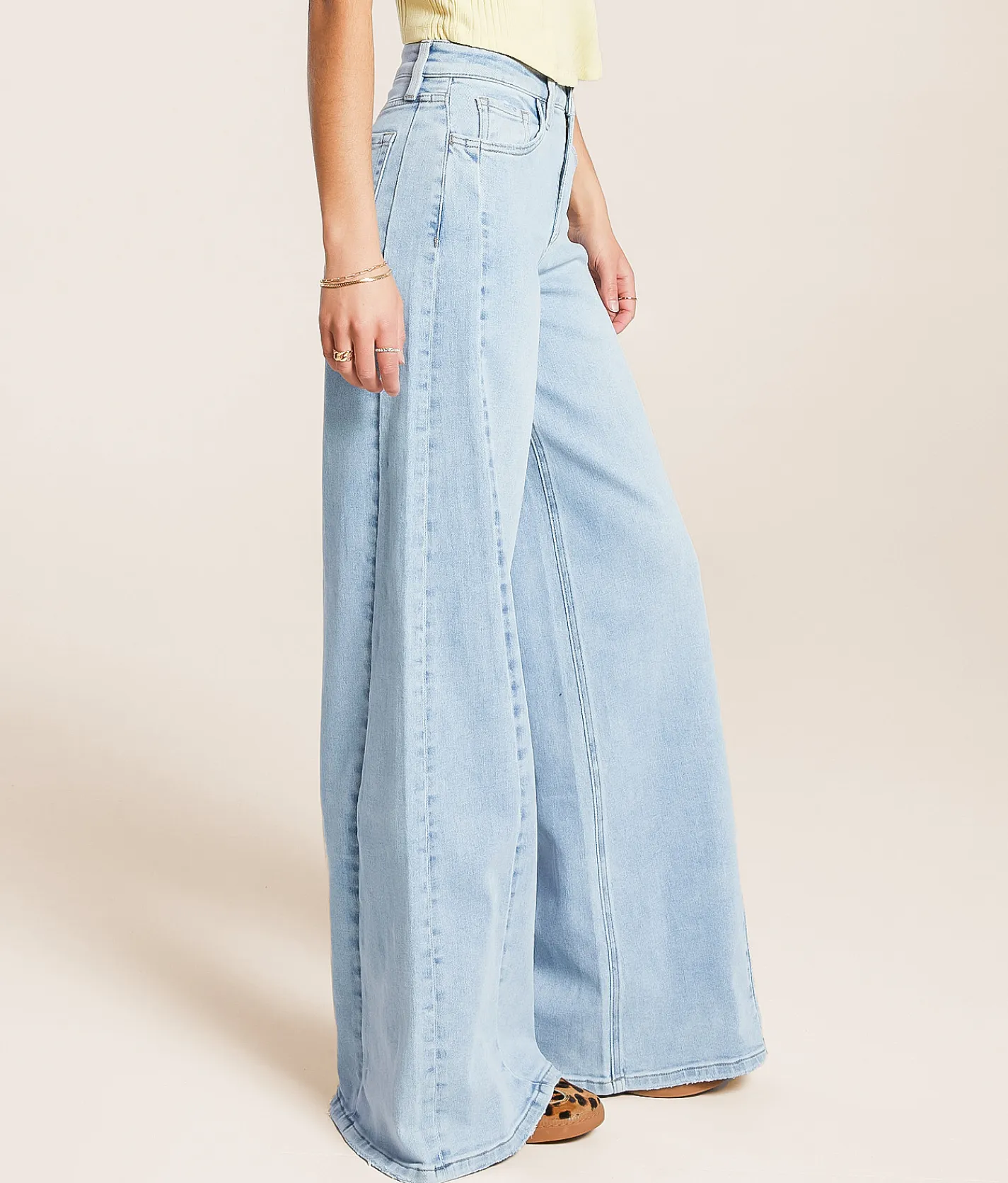 Jeans|Sale Jeans | VERVET by Flying Monkey Olivia Wide Leg Stretch Jean Luminescence