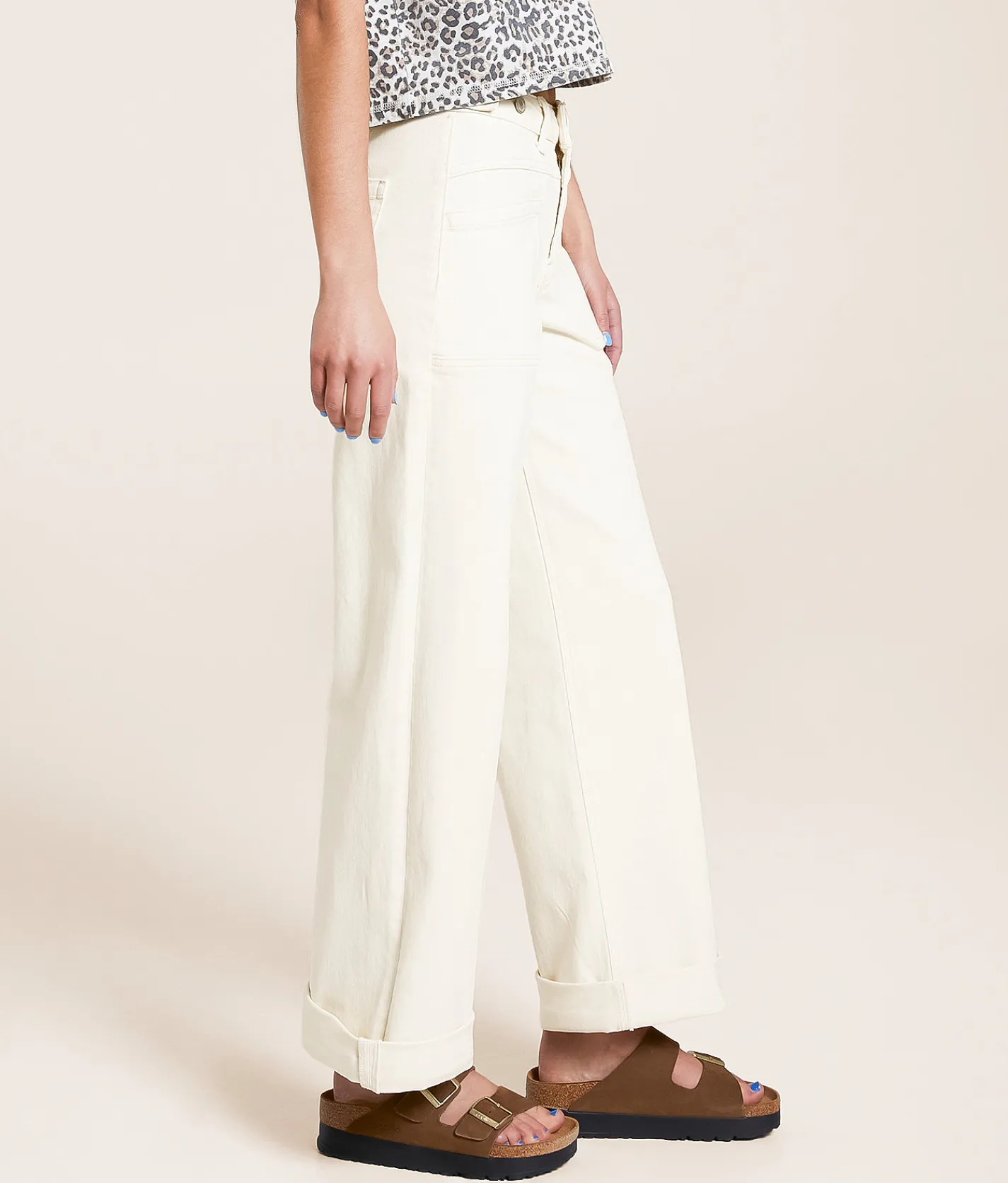 Jeans|Bottoms | VERVET by Flying Monkey Olivia Wide Leg Stretch Jean Splender