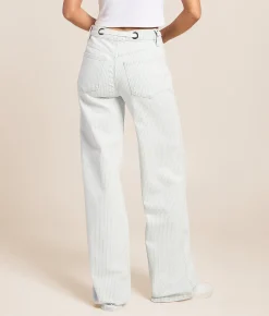 Jeans|Bottoms | VERVET by Flying Monkey Olivia Wide Leg d Jean Stripe