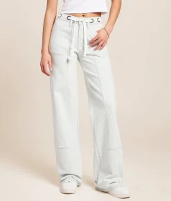 Jeans|Bottoms | VERVET by Flying Monkey Olivia Wide Leg d Jean Stripe