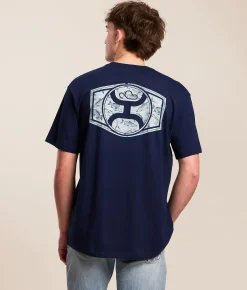 Tops|Graphic T-Shirts | Hooey Ollie T-Shirt Navy