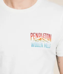 Graphic T-Shirts | Pendleton Ombre Mountain T-Shirt Vintage White