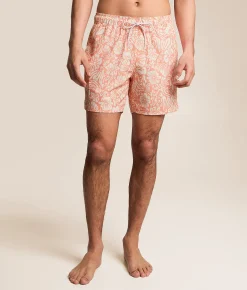 Departwest Omega Tropical Stretch Swim Trunks Light Coral Best